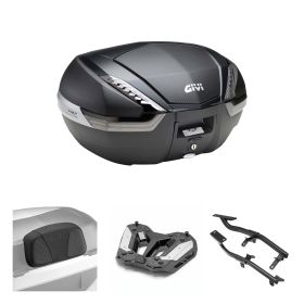 GIVI V47 TECH Carbon Smoke 47L Topcase-Kit für HONDA CB HORNET