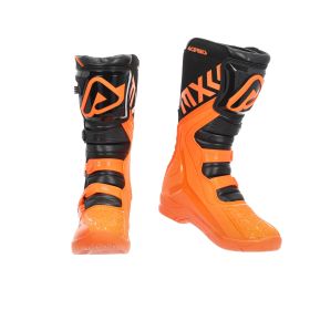 ACERBIS Motorradstiefel genehmigt x-team orange/schwarz 4-Haken-Verschluss