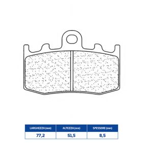 Jeu de plaquettes de frein avant CL BRAKES 1101A3+ en composé fritté pour BMW