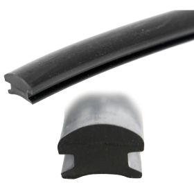 CIF Gummifußstützenstreifen 3800x14mm schwarz für Vespa PK 50