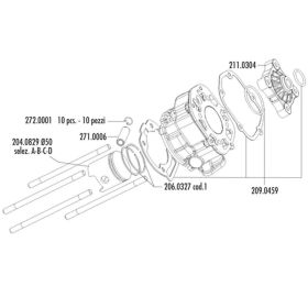 POLINI Thermal Group D.50 stroke 40 78.6cc aluminum cylinder
