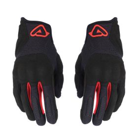 ACERBIS CE PYRAMID Sommer Motorradhandschuhe genehmigt Schwarz Rot