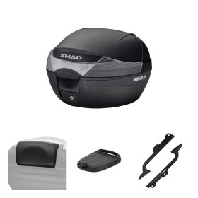 SHAD SH33 Top case kit black for YAMAHA N-Max 125/155