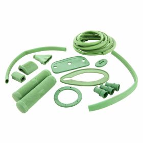 ACMA RAL 6021 Lichtgrün Gummikit 12 Teile für vielseitige Anwendungen