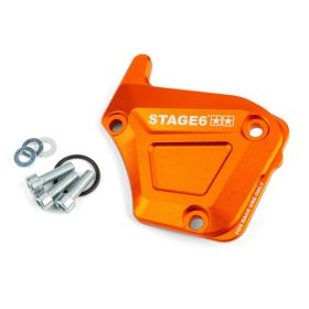 Coperchio pompa olio STAGE6 alu arancio DERBI