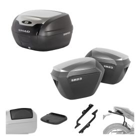 SHAD Komplettset SH40 alu und SH23 alu für TRIUMPH Speed 400