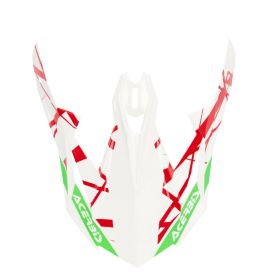 Visière Acerbis Verte/Blanche/Rouge pour casque X-TRACK 22-06