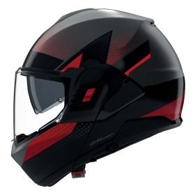 NOLAN N120-1 Ciclone Reversible modular helmet 364 black red