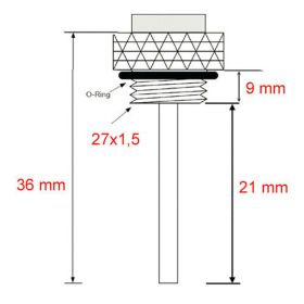 JMP BH12-0311BF Öltemperaturanzeige 27x1,5mm für Yamaha
