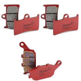 Kit pastiglie freno BREMBO 2 coppie anteriori 07YA23SA e 1 posteriore 07HO36SP per YAMAHA