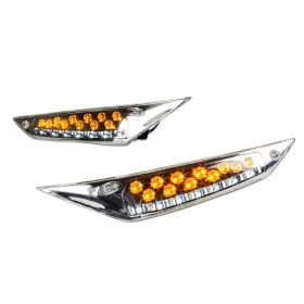 Coppia Frecce Anteriori LED Cromate STR8