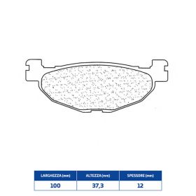 CL FREINS Jeu de plaquettes de frein en composé fritté pour YAMAHA