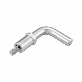 Supporto smartphone SERIE PRO argento per foro specchietto D.12mm M10x1,25