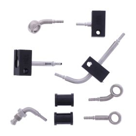 Kit de tuyau de frein JMP 4 HBF-4756-V argent pour Kawasaki ZX-10R 1000