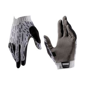 Gants LEATT 1.0 Gripr MTB femmes paume MicronGrip blanche compatible les écrans tactiles