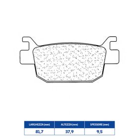 Plaquettes de frein en composé fritté CL BRAKES 3083MSC - paire