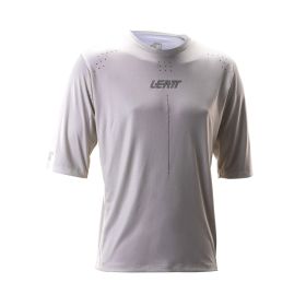 Maglia tecnica MTB LEATT Gravity 4.0 bianco panna traspirante