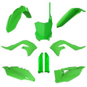 POLISPORT 9 Verkleidungskit grün/weiß/schwarz für Kawasaki KX