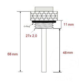 Öltemperaturanzeige JMP BH12-0336BF 27x2mm