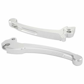 SIP CNC Aluminum Clutch/Brake Lever Set Anodized Silver 2 Pieces