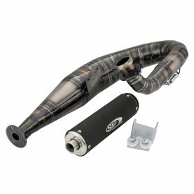 SILENCIEUX SIP PERFORMANCE MUSTANG Racing en acier peint noir aluminium