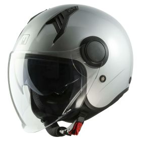 Demi Jet Helmet MPH NEW ONE Solid Metallic Silver