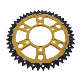 ZF Krone 46 Zähne Teilung 525 Gold Schwarz Dual für Kawasaki