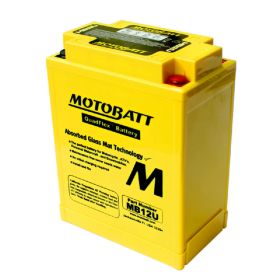 Batteria MOTOBATT YB12A-B pronta all'uso precaricata e sigillata 12V 14,0Ah 135x80x161mm