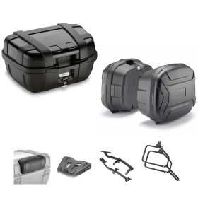 GIVI TREKKER LITE valise supérieure noire 52/35L pour TRIUMPH TIGER