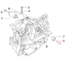 Sechskantschrauben-Gurtführung PIAGGIO 829326 für Vespa GT 125-200