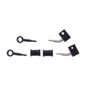 JMP 2 Bremsleitungen Stahl HBF-2731-H-MBK Schwarz für Honda CBF 500 A ABS