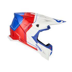 Casco cross ACERBIS T711 bianco/blu/rosso