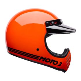BELL Moto-3 Classic Enduro Dual-Road Helm Glänzend orange