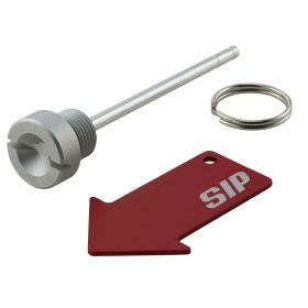 SIP SERIE PORDOI Motoröl-Einfüllschraube Matt anodisiert Silber