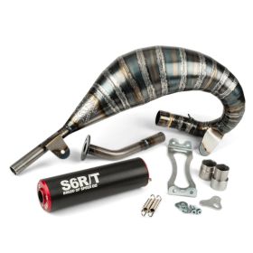 STAGE6 R/T 70-80 Komplettauspuff Rot/Schwarz
