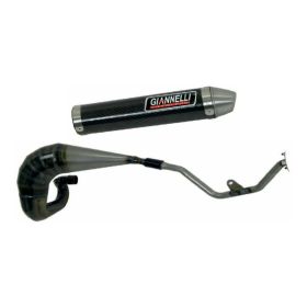 Marmitta completa GIANNELLI cross/enduro nera 2T per Valenti Racing S01 50