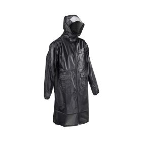 LEATT MudCoat Lange Jacke Schwarz leicht und wasserdicht