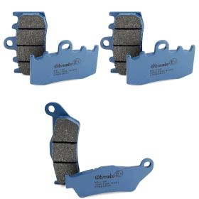 Kit pastiglie freno BREMBO CC 2 coppie anteriori 07BB2607 e 1 posteriore 07BB2809 per BMW