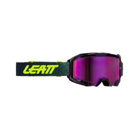 Masque cross LEATT Velocity 4.5 Iriz Shadow noir lentille violette 78%