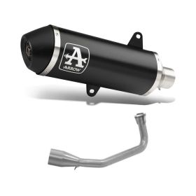 ARROW Urban Slip-On Rennschalldämpfer Dunkel Aluminium Krümmer für Honda SH 125i 2020-2023