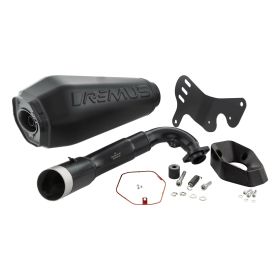 Marmitta racing 4T REMUS inox nero/rosso per Vespa GTS/GTS Super/GTV 310 HPE