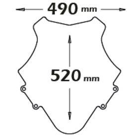 Cupolino ISOTTA 550x380mm per HONDA