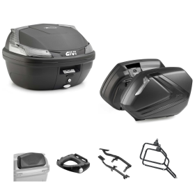 GIVI BLADE TECH luggage case V37 TECH smoked black 37/37L for YAMAHA