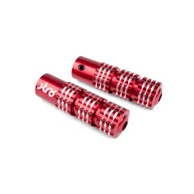Repose-pieds en aluminium rouge Str8 Ultra Grip