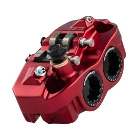 Pinza freno SIP radiale rosso tappi neri D.25,4 per freno a disco GRIMECA