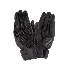 T.UR g-two schwarze Sommerhandschuhe mit zertifiziertem Knöchelschutz