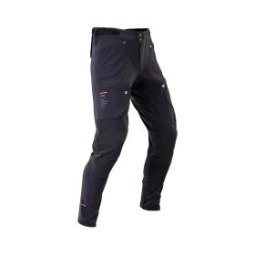 Pantaloni MTB LEATT Trail 8.0 Cargo nero impermeabili con Mission Pack