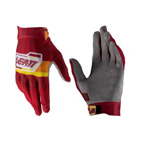 LEATT Moto 2.5 X-Flow Summer gloves Pitboard Ruby red breathable