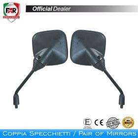 Coppia specchietti manubrio omologati FAR 0337/0337 neri