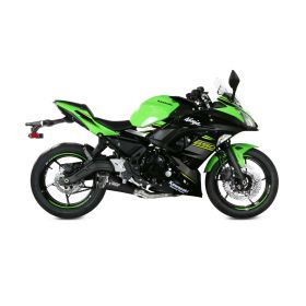 MIVV Delta Race Schwarzes Komplettauspuffsystem für KAWASAKI Ninja 650